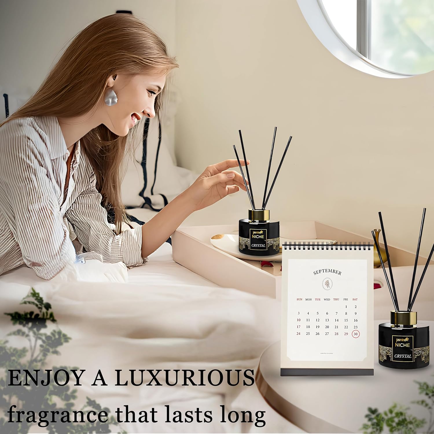 Luxury Jasmine Reed Diffuser Set 541 Fl Oz