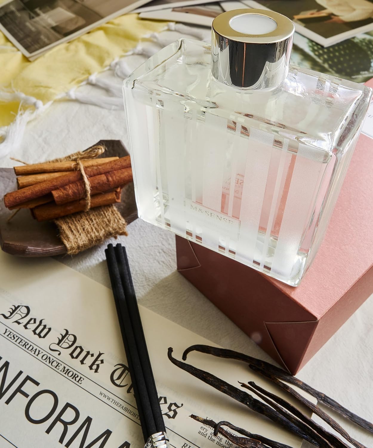 MSENSE Cinnamon Vanilla Reed Diffuser Set
