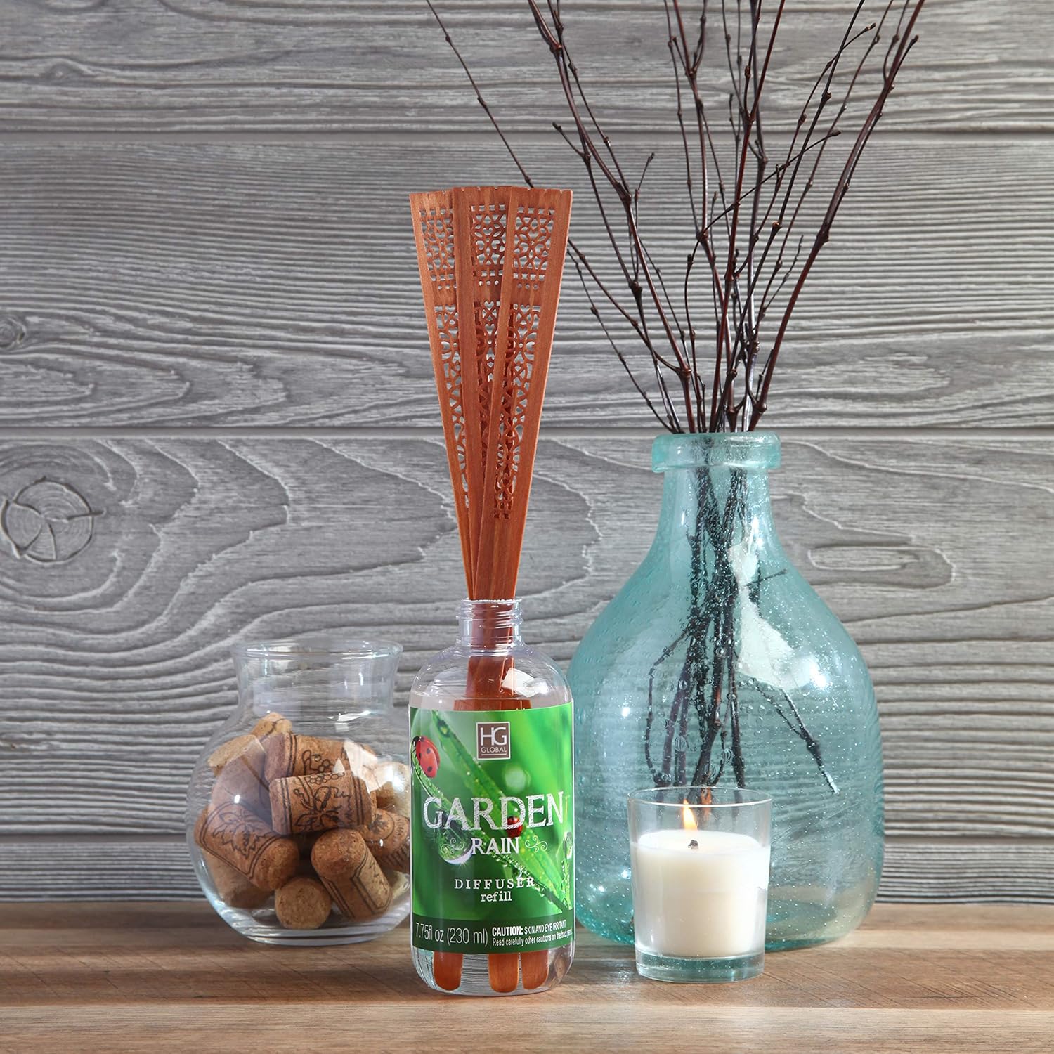 Hosley Aromatherapy Garden Rain Reed Diffuser Refill 230ml