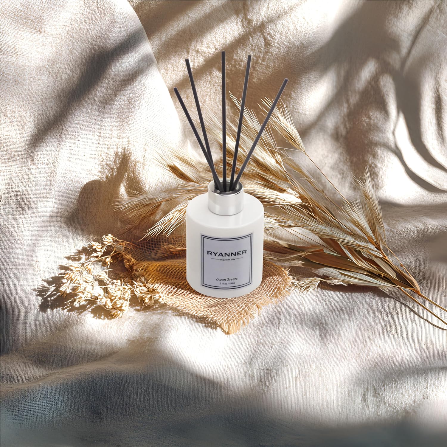 Ocean Breeze Reed Diffuser Set with Essential Oil