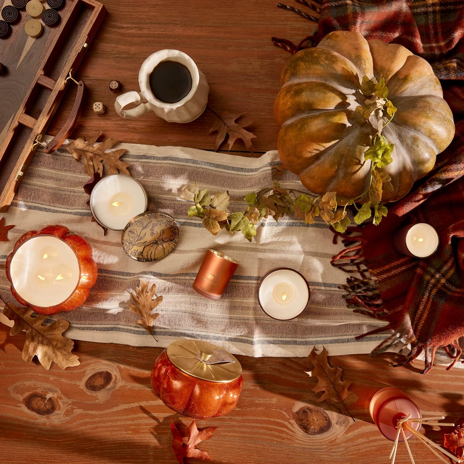 Thymes Petite Oil Reed Diffuser Set - Burnt Orange Fall Fragrance