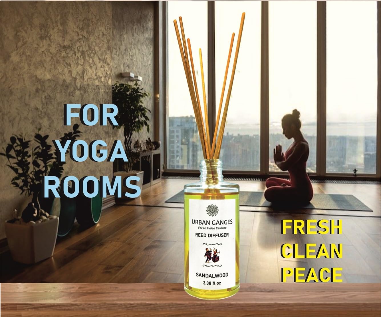 Urban Ganges Sandalwood Reed Diffuser Set
