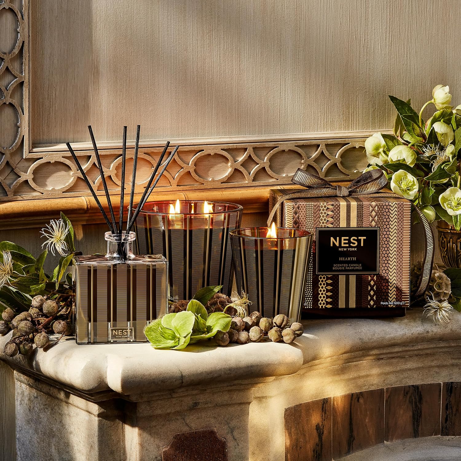 NEST New York Hearth Reed Diffuser Set