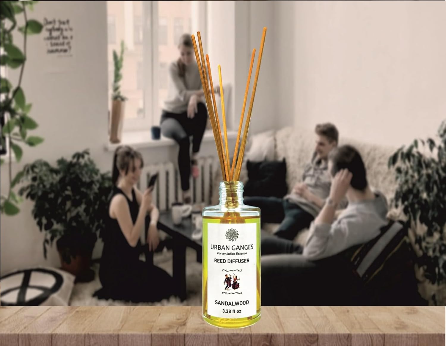 Urban Ganges Sandalwood Reed Diffuser Set